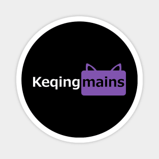 Keqing mains or コクセイメイン (Kokusei main) in Pornhub logo icon symbols parody design in English gift Magnet